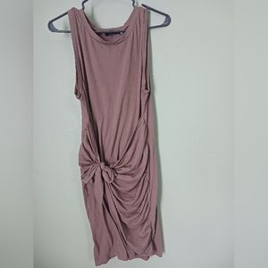 Hillsong fuax wrap dress,  dusty pink.